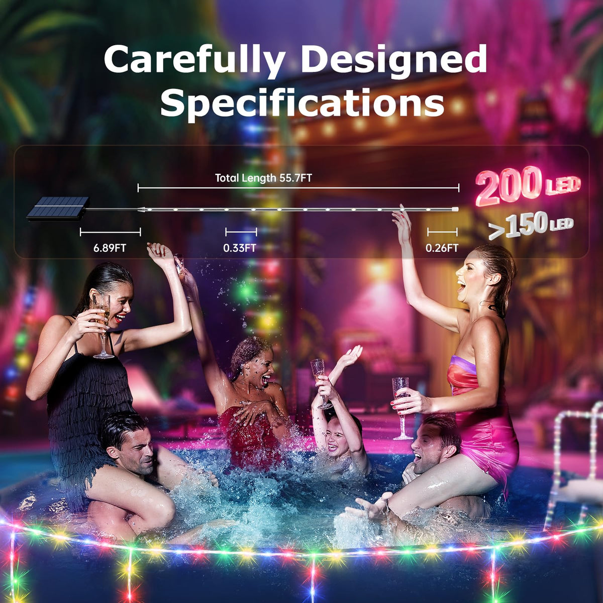 4+ pool light remote control for easy color mode changes