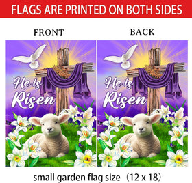 68LDROOTER Outdoor Easter flag for porch, deck, or patio