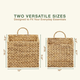 84ECO naturally handcrafted hyacinth basket adds eco friendly style