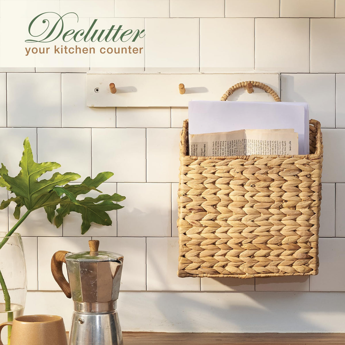 84ECO wall basket ideal for kitchen entryway organization and décor