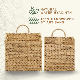 84ECO wicker basket flower display ready for fresh or artificial arrangements