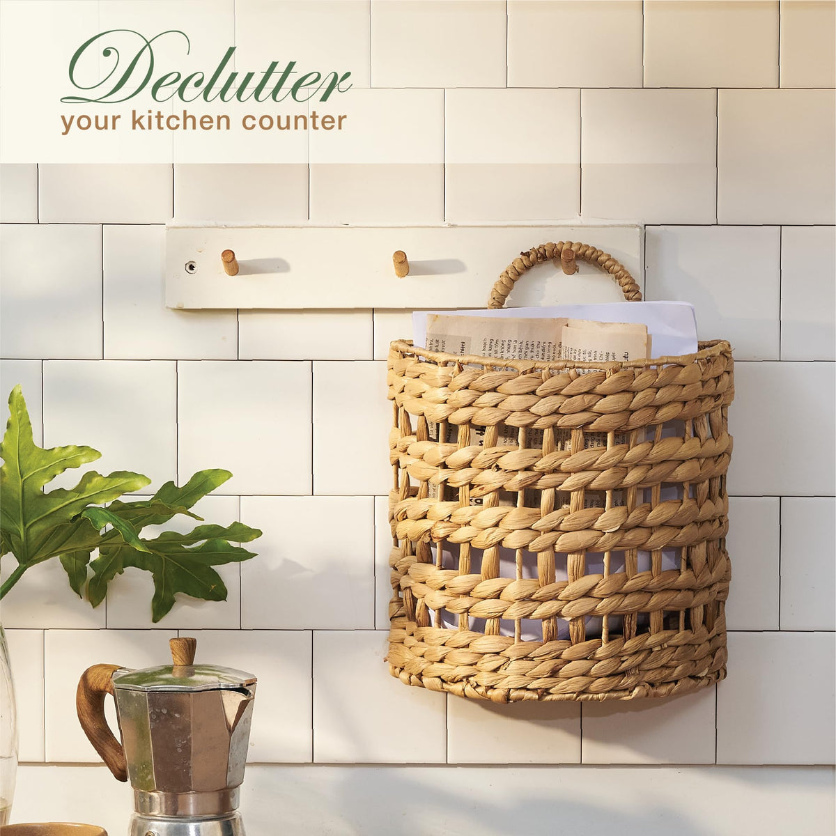 84ECO entryway basket provides versatile storage in kitchen, nursery, or bathroom