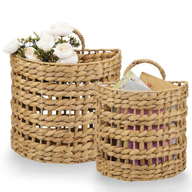 84ECO wicker hanging basket for mail keeps letters neatly organized by the door