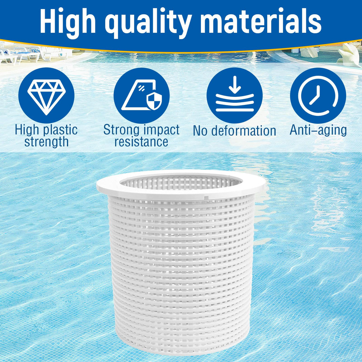 8B8B R38013A basket white color, high visibility and simple maintenance.
