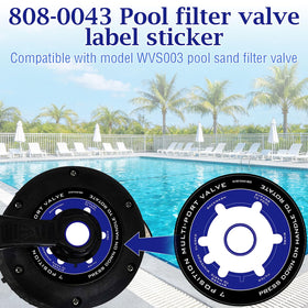 8B8B vinyl pool label resists scratches and maintains readability over time