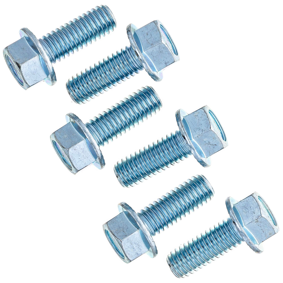 8TEN deck spindle showing hexagon and circle mounting pattern for easy install