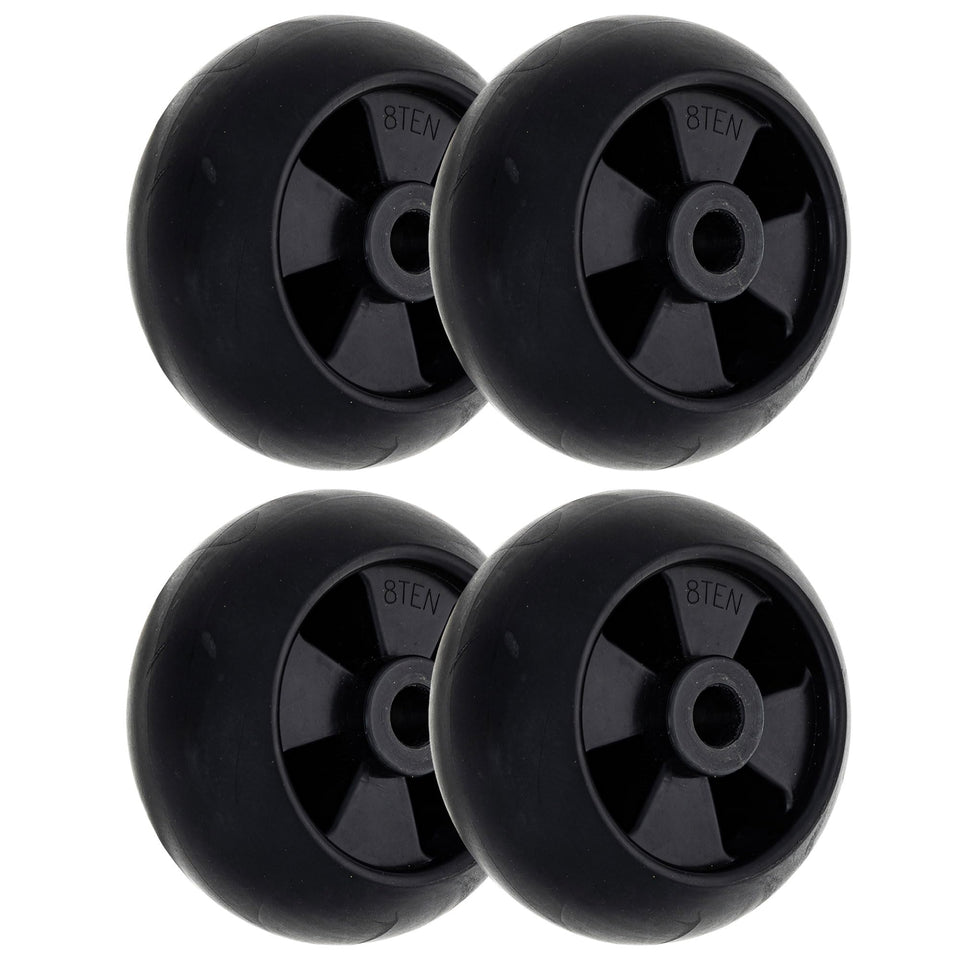 8TEN deck wheel AM116299 compatibility — side view showing durable wheel construction.
