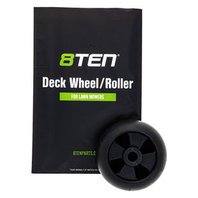 8TEN deck wheel AM133602 compatibility — angled view emphasizes precise fit and sturdy build.