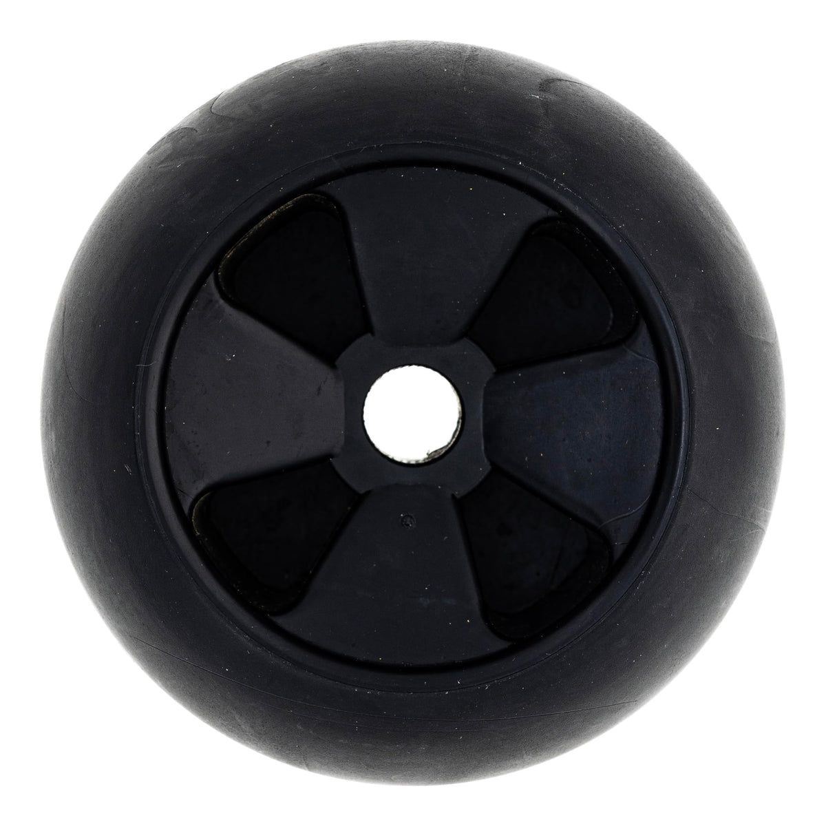 8TEN deck wheel STX46 compatibility — rear angle shows robust polypropylene construction.