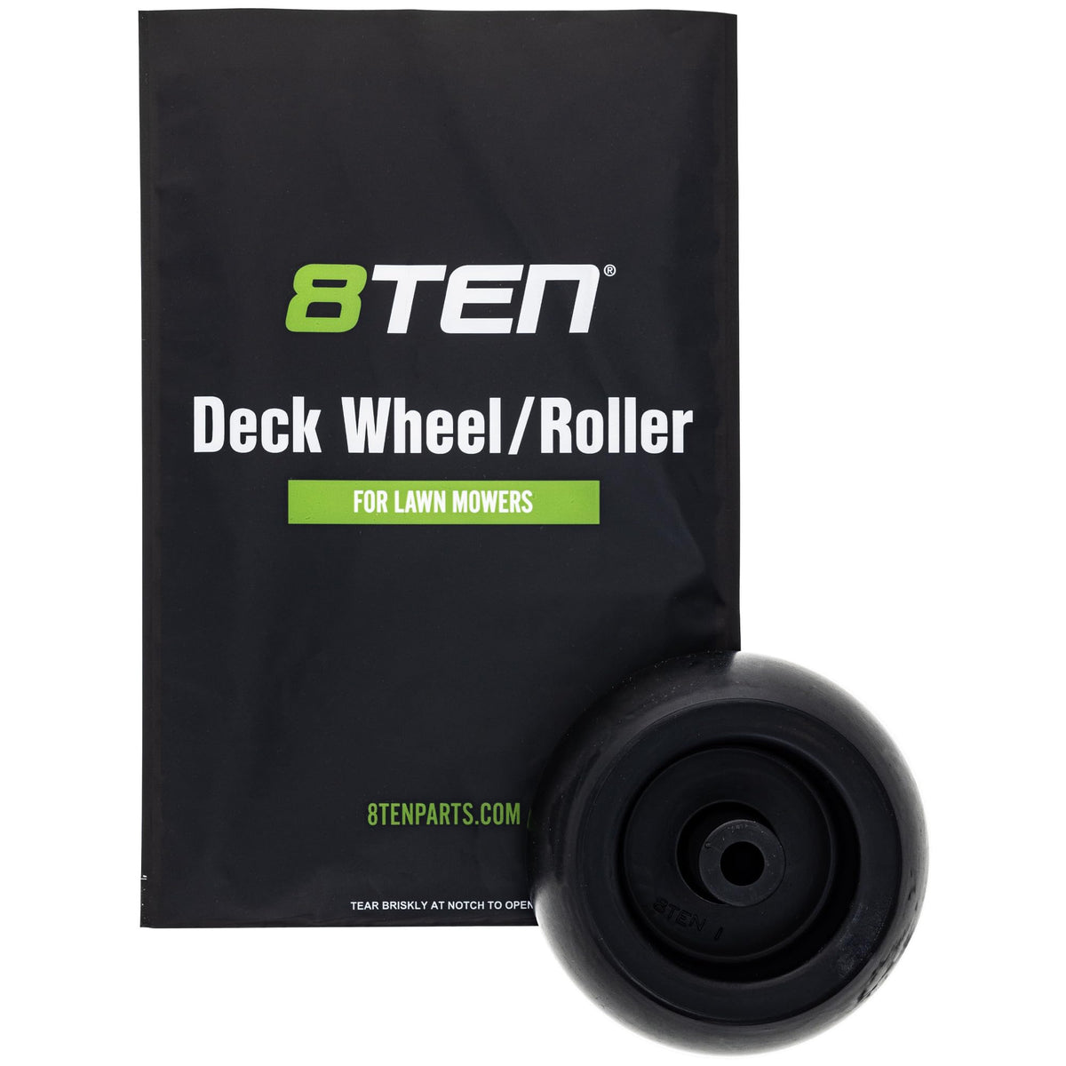 8TEN Deck Wheel Kit for John Deere Ztrak Z645; balanced deck on varied terrain
