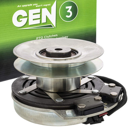 8TEN Gen 3 electric PTO clutch front view highlights rugged build for John Deere compatibility.