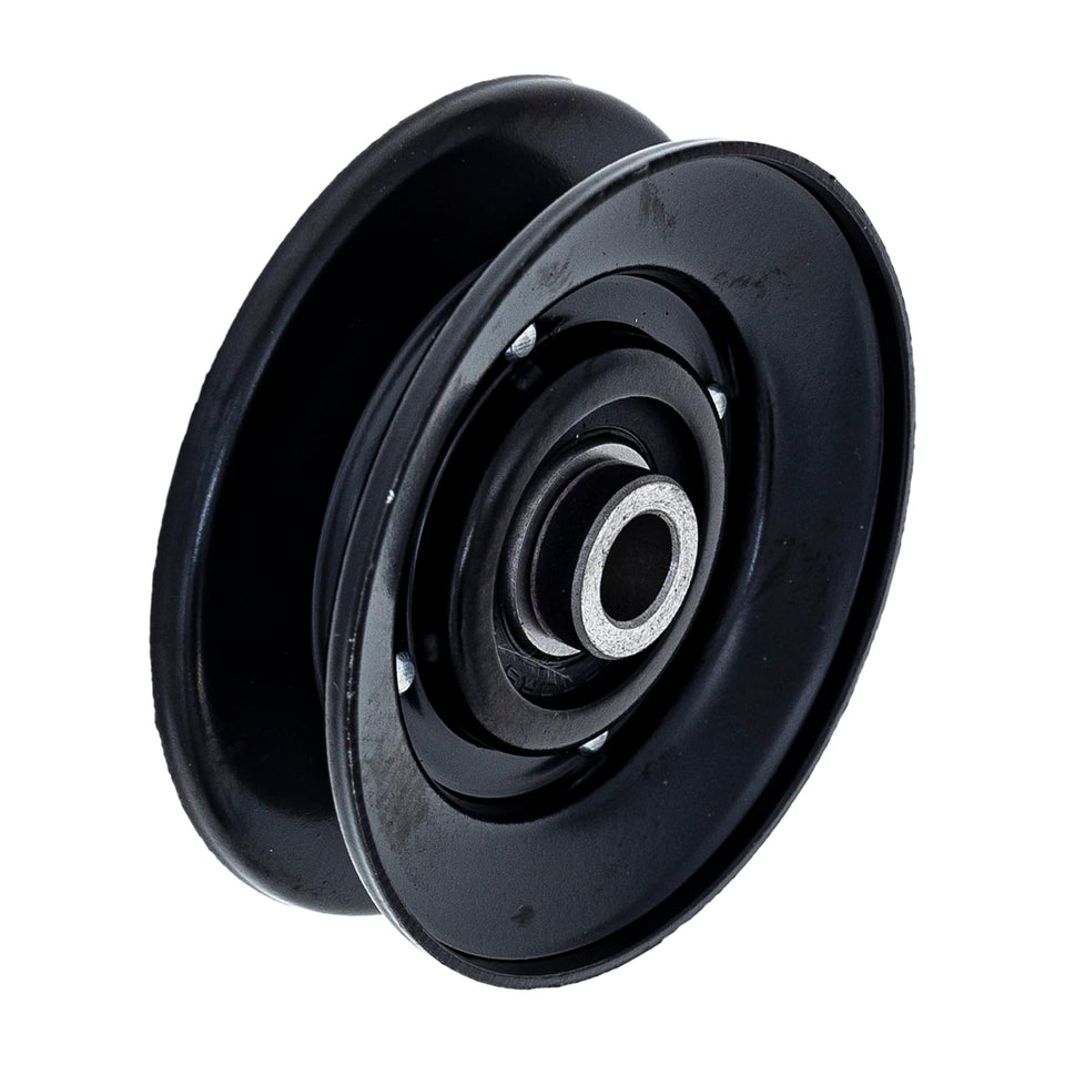 8TEN idler pulley front view for Exmark/Toro 119-8822, smooth belt operation
