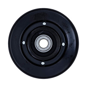 8TEN idler pulley in use on a mower deck, reduces belt flutter