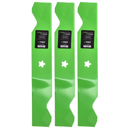 8TEN LawnRAZOR blade set in packaging for quick install and storage