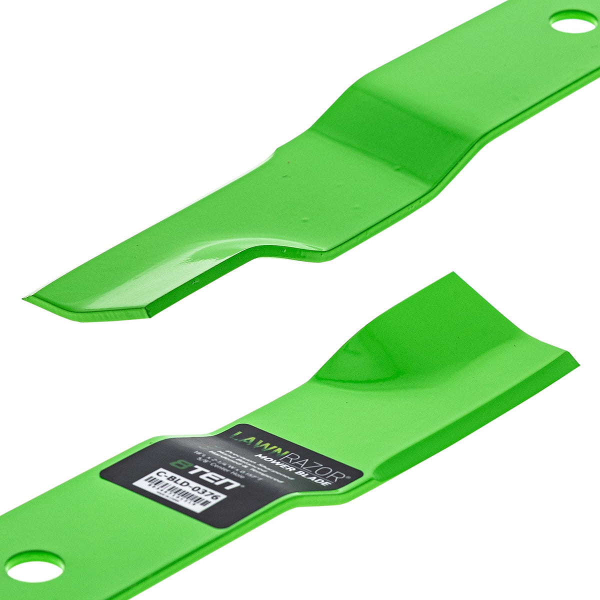 8TEN LawnRAZOR blade-18-inch length supports precise mowing on 52-inch decks.