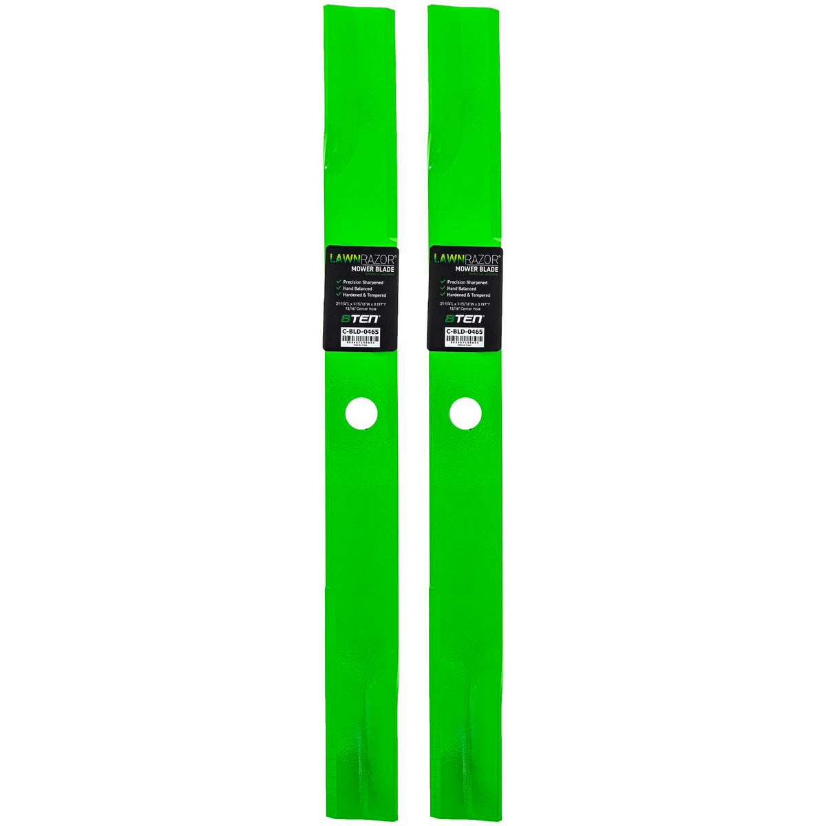 8TEN LawnRAZOR blade with 21-¼ inch length for precise mowing.