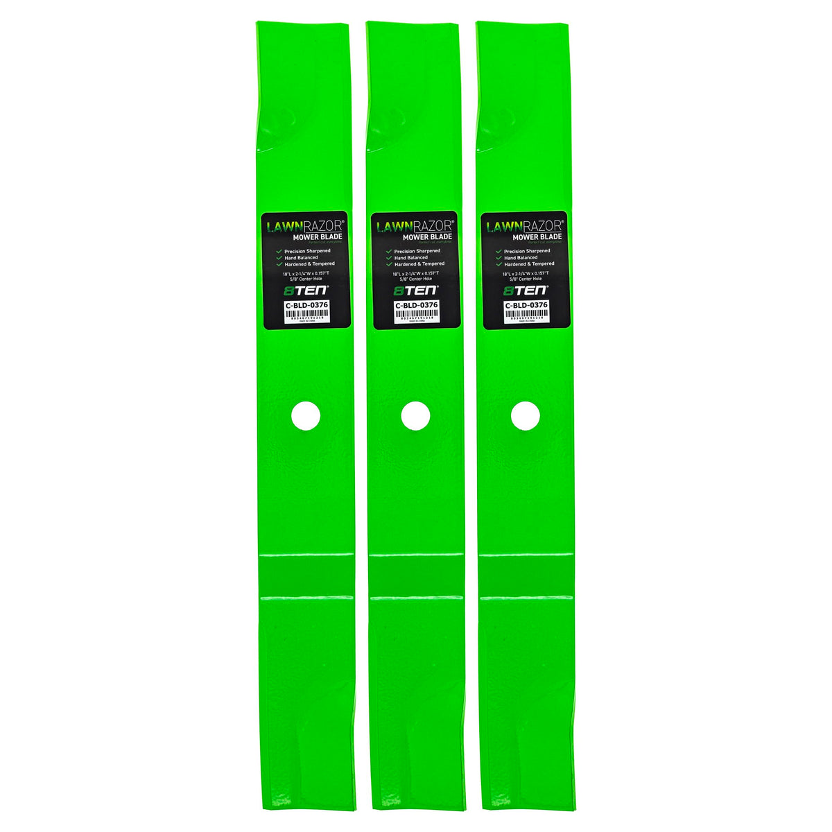 8TEN LawnRAZOR blade-profile for Ariens Ikon XL 52 deck with high-lift performance.