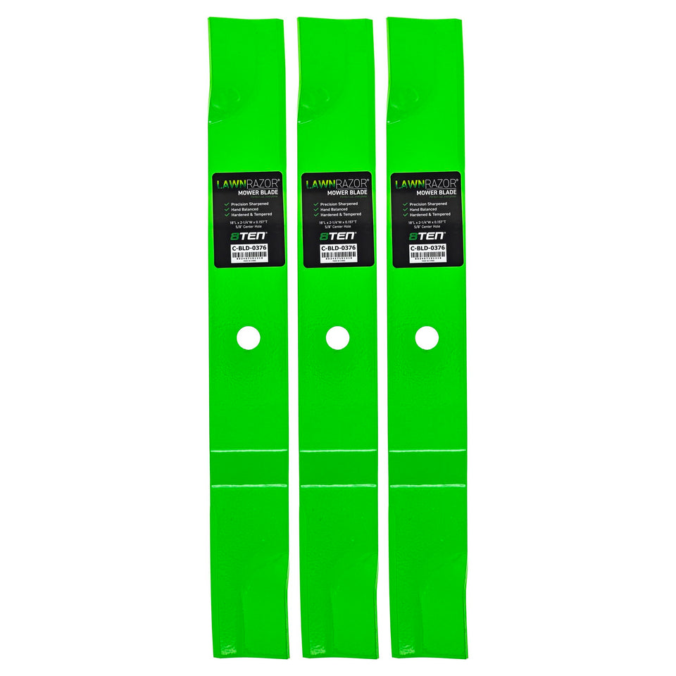 8TEN LawnRAZOR blade-profile for Ariens Ikon XL 52 deck with high-lift performance.