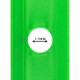 8TEN LawnRAZOR blade center hole closeup for quick secure mounting