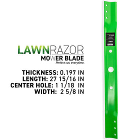 8TEN LawnRAZOR blade closeup edge illustrating sharp cut performance