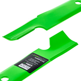 8TEN LawnRAZOR blade demonstrating compatibility with Exmark and Toro.