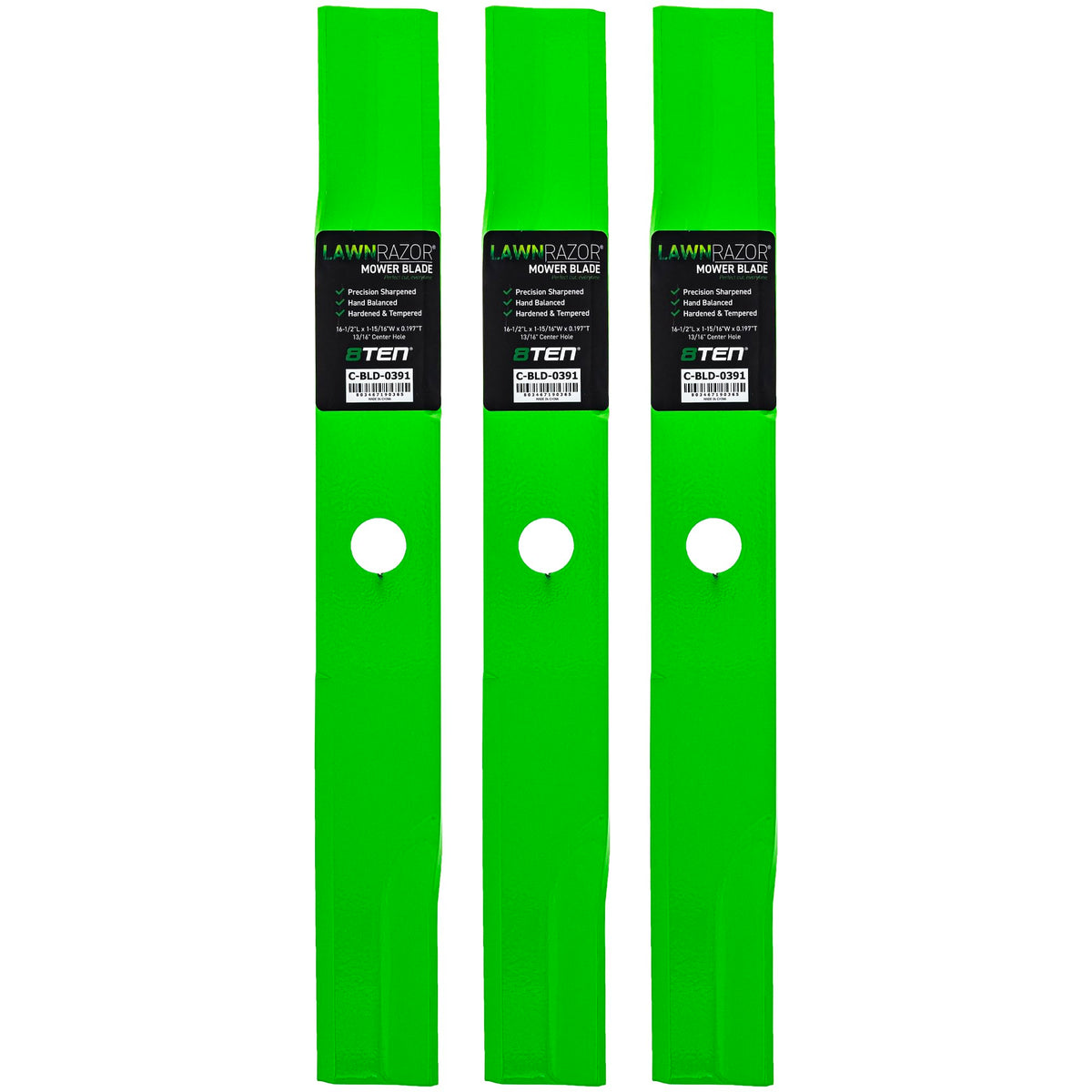 8TEN LawnRAZOR blade for Ferris ZTX 25 on 48-inch deck delivers a high lift cut.