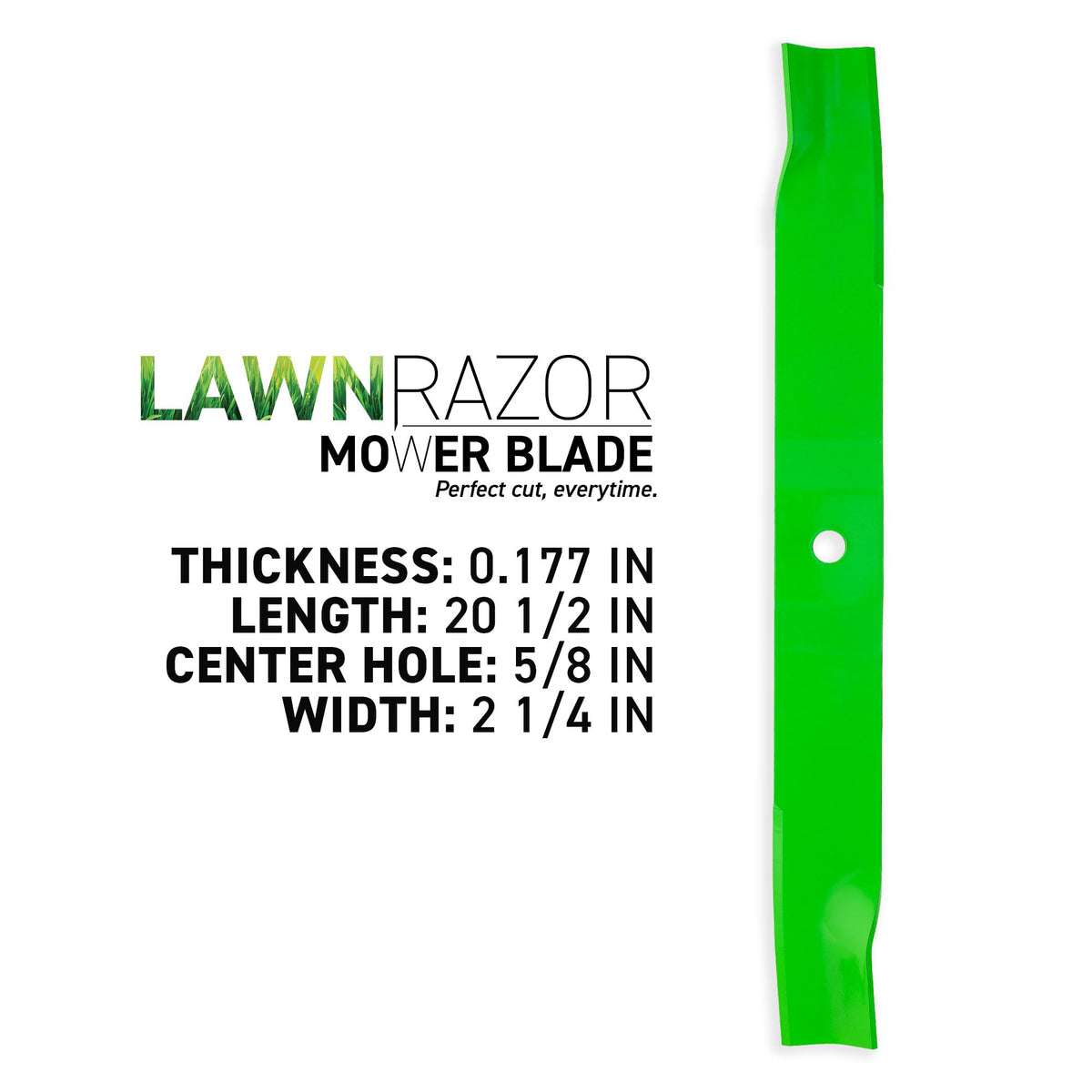 8TEN LawnRAZOR blade length 20-1-2 inches for precise mowing.