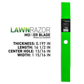 8TEN LawnRAZOR blade compatible with OEM parts, ensuring easy replacement.