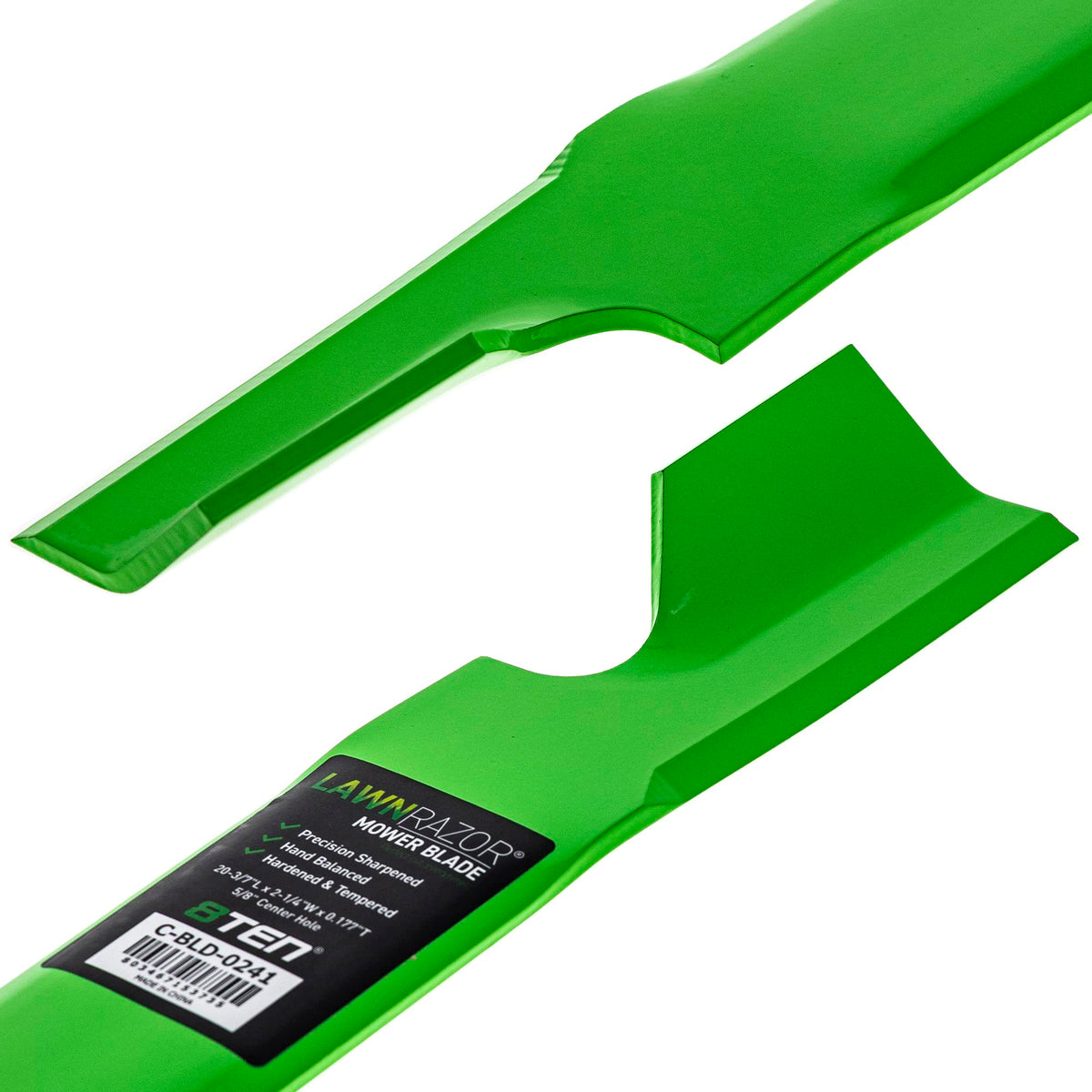 3-pack blade set shown for Exmark Quest QZS/QTS 60-inch deck, ready for installation.