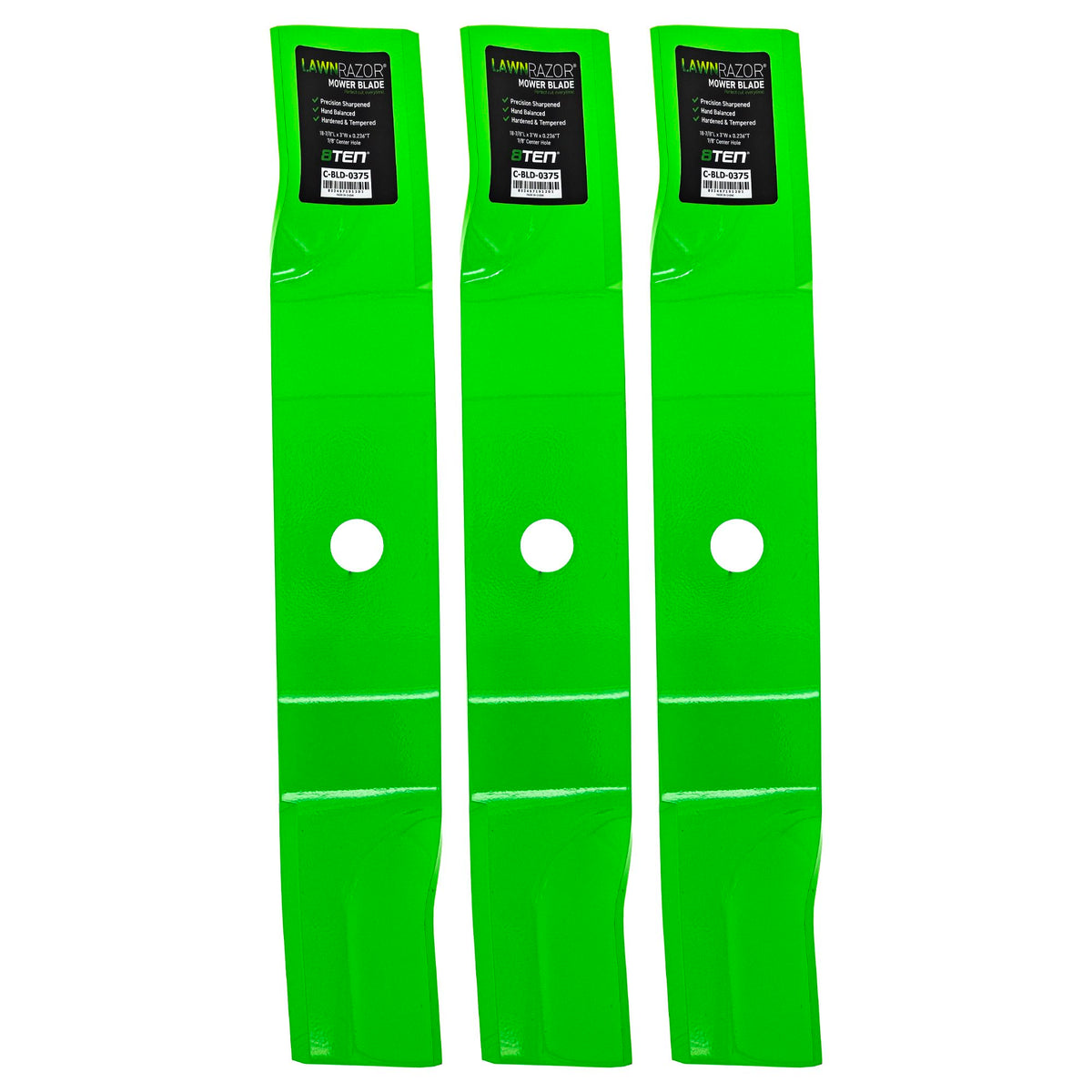 8TEN LawnRAZOR blade pack ready for efficient mowing and durability