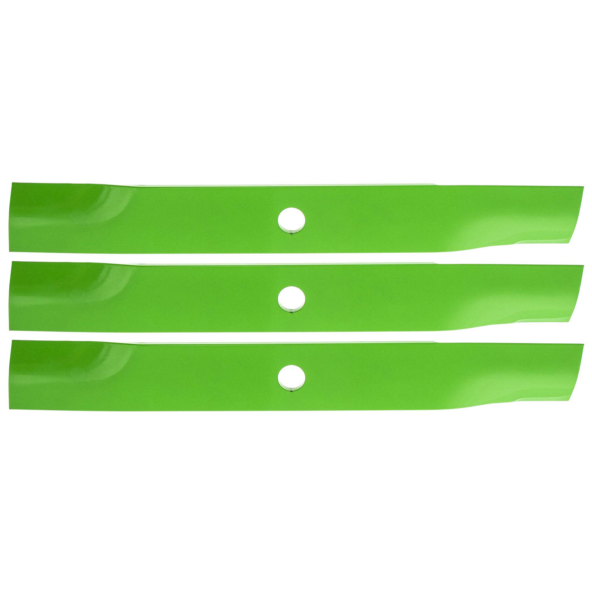 8TEN LawnRAZOR blades closeup emphasizes sharp edges and high lift design