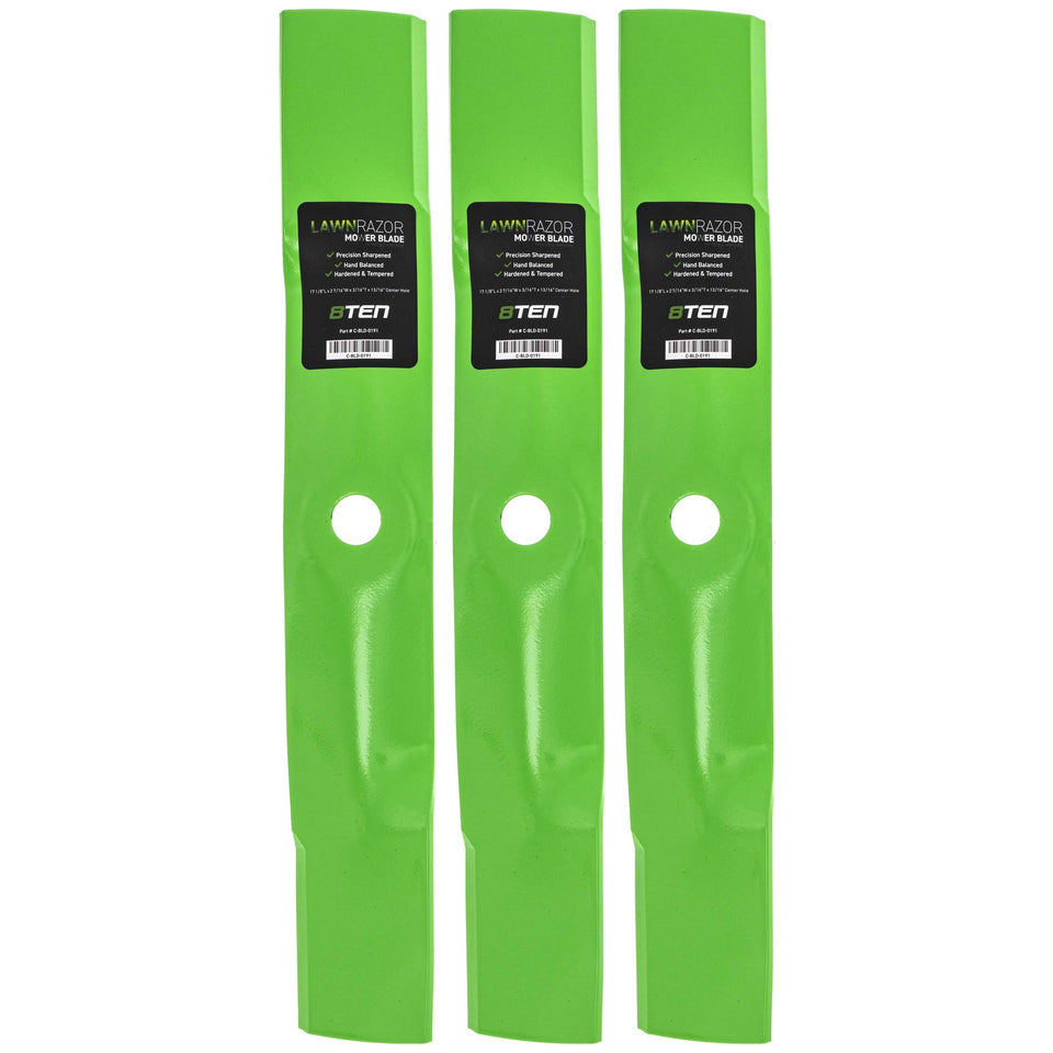 8TEN LawnRAZOR blade set compatible with John Deere decks for versatile mowing