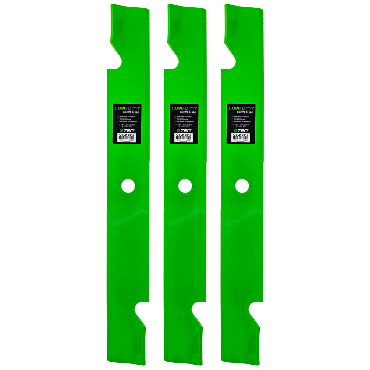 8TEN LawnRAZOR blade set on Exmark 103-6404-S for crisp 72-inch cuts