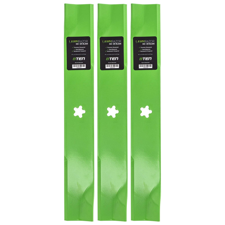 8TEN LawnRAZOR blade set for Husqvarna/Dixon 52-deck compatibility for reliable mowing