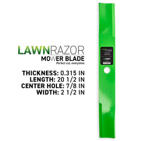 8TEN LawnRAZOR installation guide shows secure fit on John Deere decks