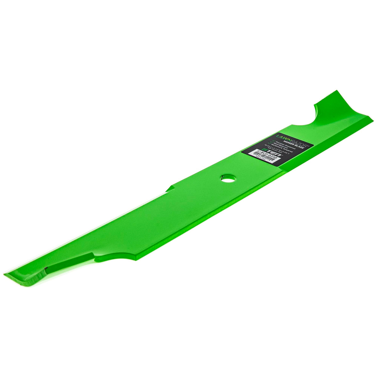 8TEN LawnRAZOR blades aligned for precise 18 3/4 inch length and 5/8 inch center hole