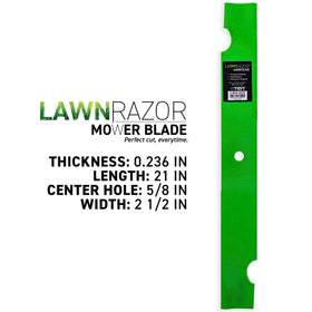8TEN LawnRAZOR blade set on mower deck ready for easy installation and clean cut