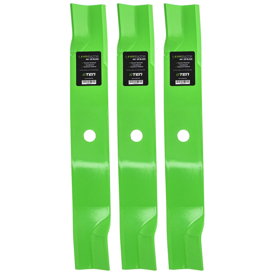 8TEN LawnRAZOR blade set on John Deere 60-inch deck for cleaner cuts