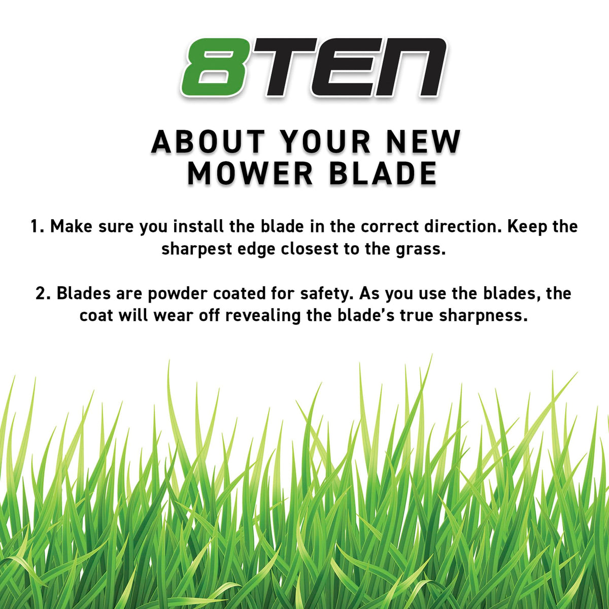 8TEN LawnRAZOR blade set spare blades for ready replacements