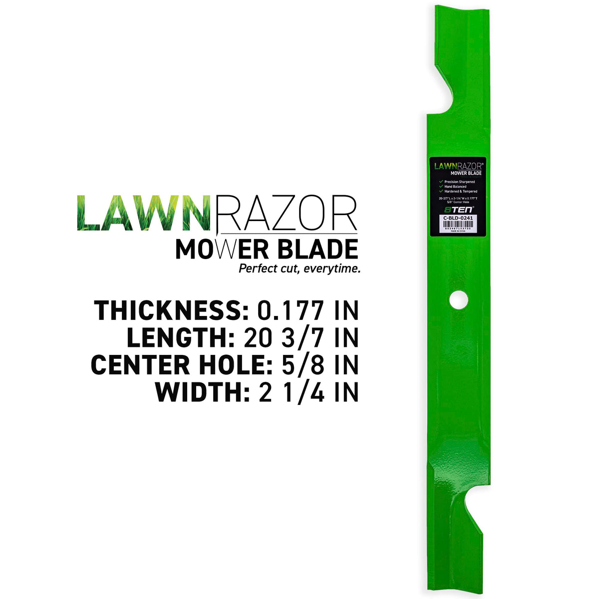 8TEN LawnRAZOR blade set for TimeCutter 60-inch deck ensures smooth mowing results.