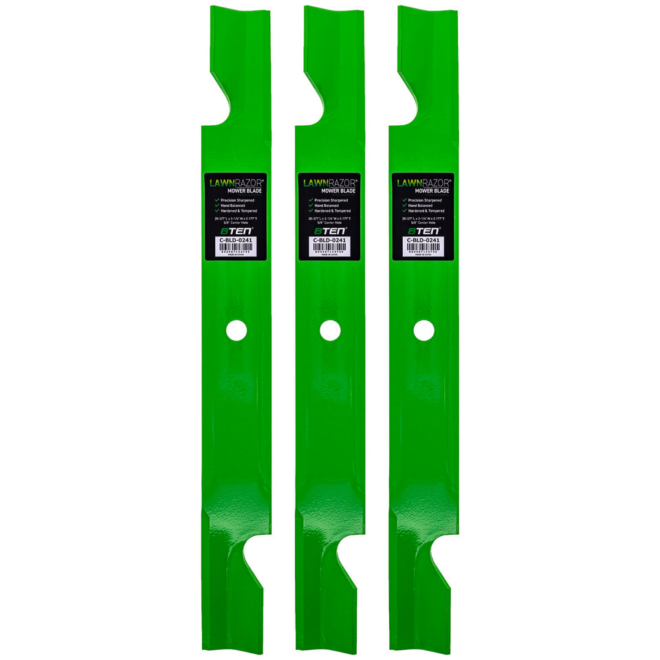 8TEN LawnRAZOR blade set for Toro Titan ZX 60-inch deck delivers precise, clean cuts.