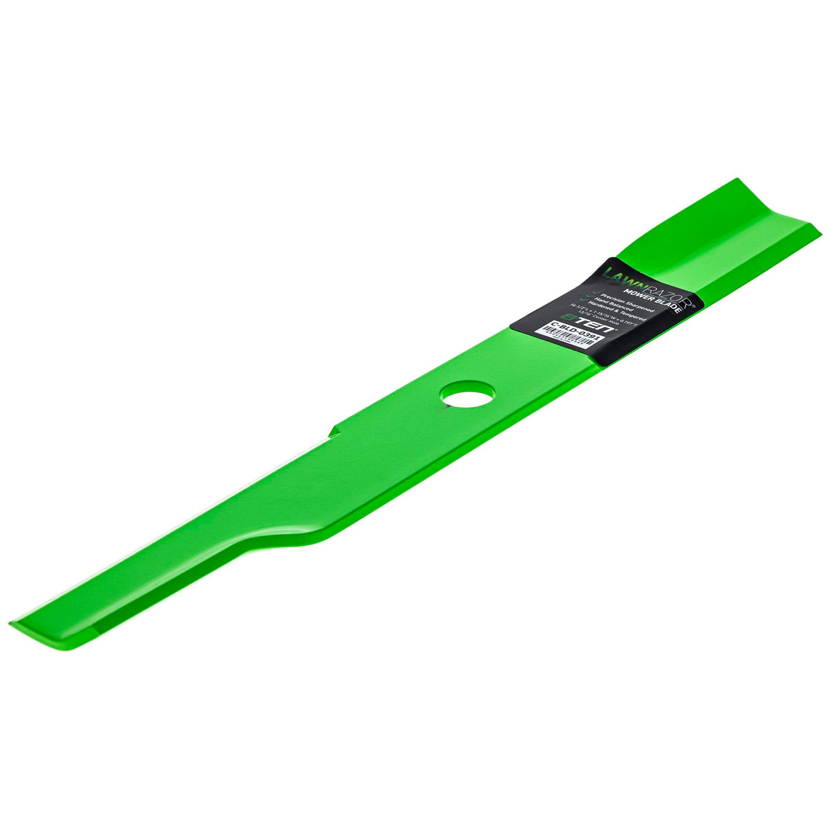 8TEN LawnRAZOR blade center hole 0.803 inches for secure mounting.