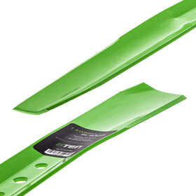 Compatibility image showing 8TEN LawnRAZOR with Exmark and Toro OEM numbers