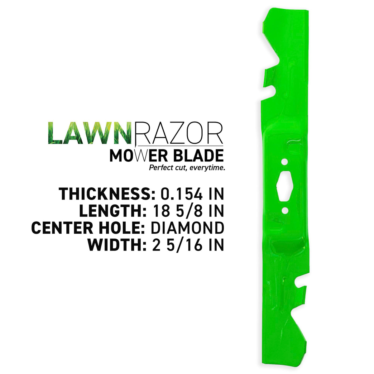 8TEN LawnRAZOR blade compatible with Cub Cadet XT1-ZT1 models for easy installation