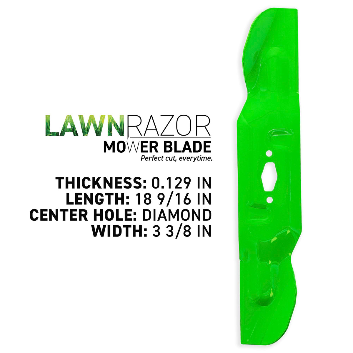 8TEN LawnRAZOR diamond-hole pattern highlights airflow and durability