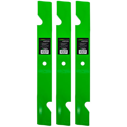 8TEN LawnRAZOR notched high-lift blade for Exmark 60-inch deck delivers cleaner cuts