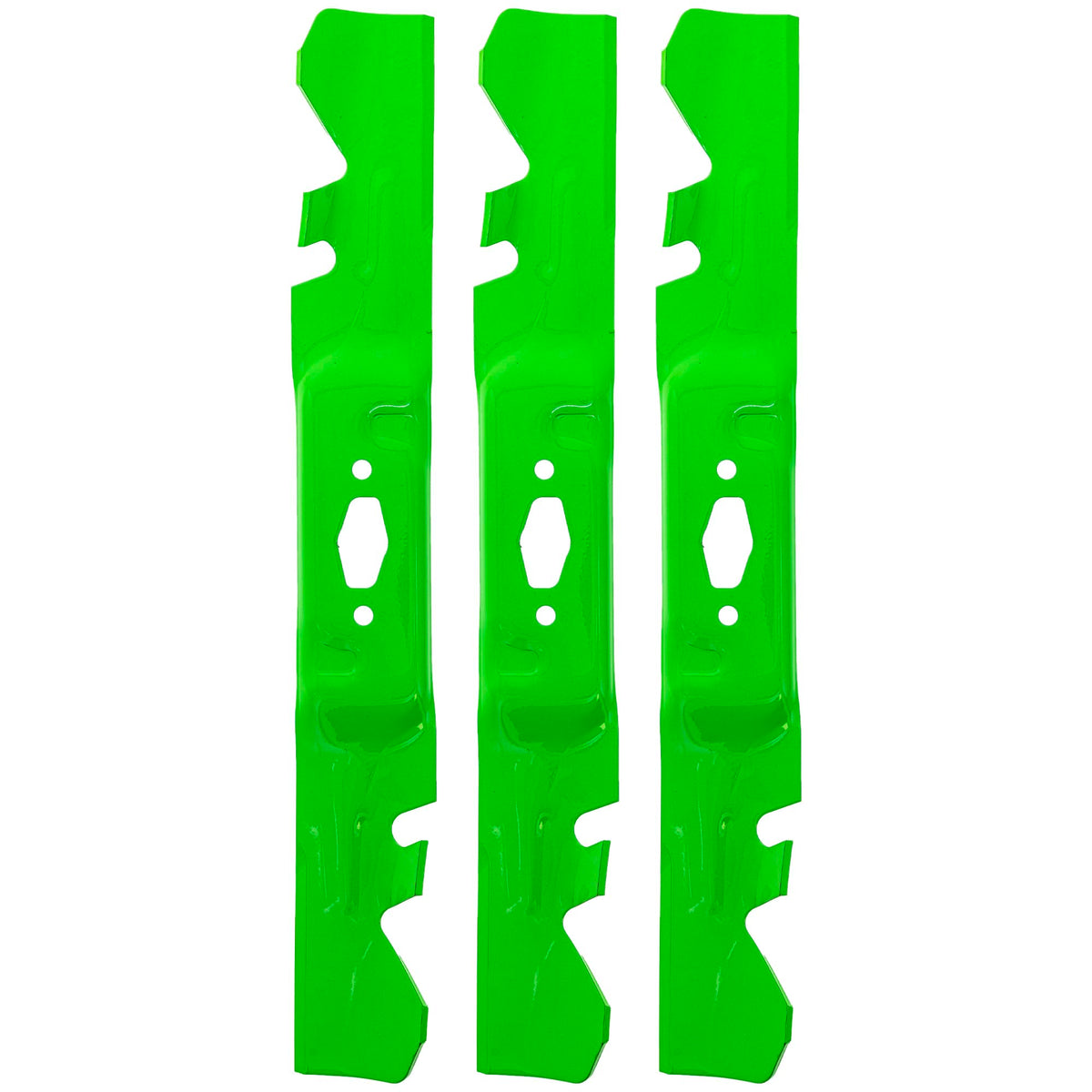 8TEN LawnRAZOR toothed blade on a 54-inch deck for precise cuts