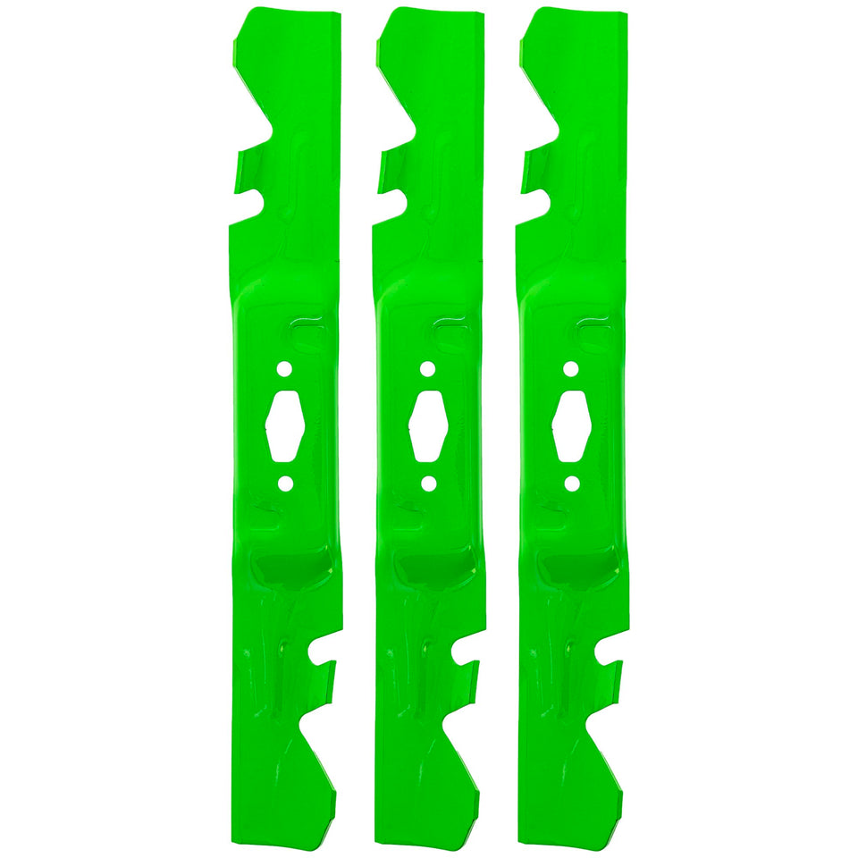 8TEN LawnRAZOR toothed blade on a 54-inch deck for precise cuts