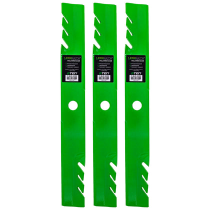 8TEN LawnRAZOR toothed mulching blade for Exmark 60-inch deck, close-up