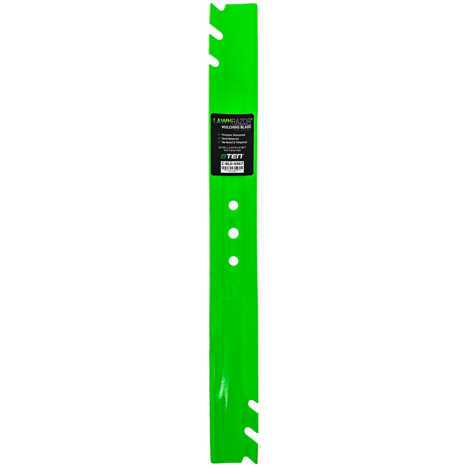 8TEN LawnRAZOR blade for Toro 21in, front view showing precise fit for 133-8182-03.